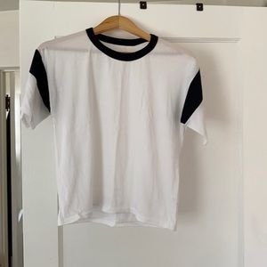 sporty everlane tee, colorblock